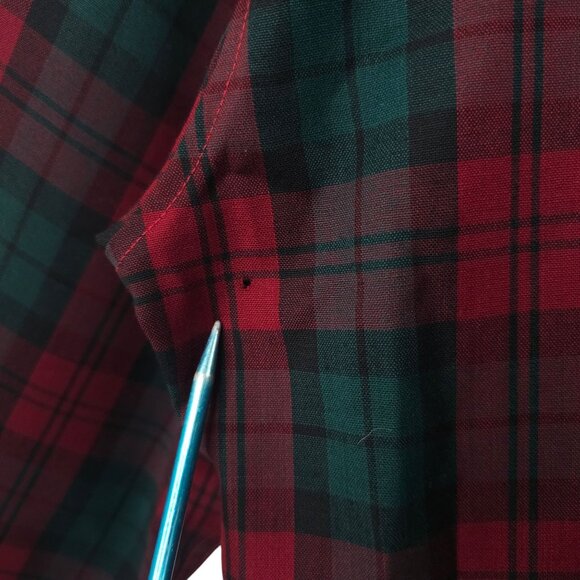 Sir Pendleton Tartan Plaid Shirt READ Mens M Vintage 70s Virgin Wool USA Made - Picture 3 of 16
